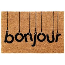 Sheltered Bonjour Front Door Mat: Non-Slip, Durable, and Stylish Outdoor... - £25.57 GBP