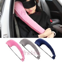 P shape Travel Air Flight Inflatable Car Headrest Hold Pillow Head Neck Surport  - £55.11 GBP