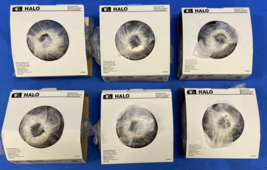 (6-PACK) Halo 78SN 6 inch Satin Nickel Recessed Trim Ring &amp; Adjustable Eyeball - £54.75 GBP