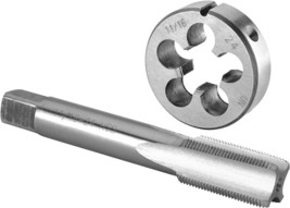 Burkit 11/16&quot;-24 UNEF Tap and Die Set, 11/16 x 24 UNEF Machine Thread Tap and - £30.37 GBP