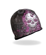 Sugar Skull Paisley 2 KHC1030 Beanie Hat Polyester Acrylic Adult One Size - £12.66 GBP