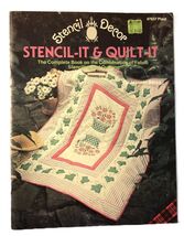 Stencil-it &amp; Quilt-It by Plaid A Complete Book of Fabric Stenciling &amp; Qu... - $6.95