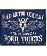 Ford Motors Truck Dealer Service Logo Car Garage Wall Décor Metal Tin 2 ... - £25.51 GBP
