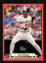 Baltimore Orioles Larry Sheets 1988 Classic Red #188 ! - £0.40 GBP