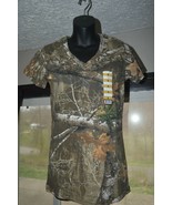 New with Tags  REALTREE EDGE Lincoln Outfitters Womens V Neck Tee&#39;s size... - $16.78