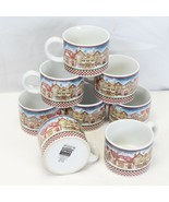 Sakura Oneida Snow Angel Village Flat Cups Christmas  Lot of 8  Xmas - $500.65 MXN
