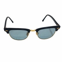Ray-Ban Sunglasses RB3016 CLUBMASTER 901S/3R 49 21 2P Black Frame w/Gold... - $113.05
