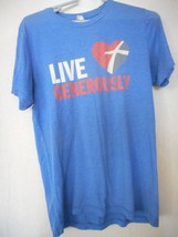 Blue Unisex Sz M Thrivent Financial T shirt double sided short sleeve we... - $148.61 MXN