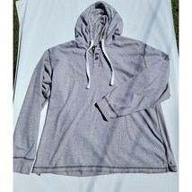 Ruff Hewn Men&#39;s Gray Long Sleeve Pullover Drawstring Hooded Size XL - $15.00