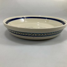 Bolesławiec Polish Pottery Round Serving Bowl Dish 9 x 2&quot; Handmade in Poland - £30.34 GBP