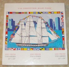Constitution Frigate in Battle and Peace Two Sided Puzzle Sealed 1000 Piece - £23.25 GBP