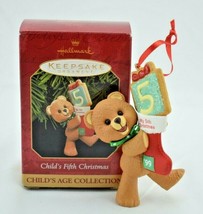 Hallmark Keepsake Ornament Child's Fifth Christmas Dated 1999 Childs Age - £7.31 GBP