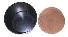 Vintage Yellow Enamel Canister & Pour Pot Set Wood Lid Mid-Century Kitchen MCM image 5