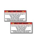 2 Golf Cart Rules Funny Vinyl Decal 3&quot; tall x 6&quot; wide - Style 1 Lasting ... - $78.74 MXN