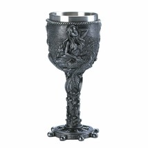 New Unique Mermaid Goblet Ritual Chalice Gothic Gifts Decor Mythical Cre... - £23.94 GBP
