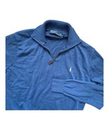 Polo Ralph Lauren 1/4 Zip Sweater Women's Size 2XL 100% Merino Wool Blue Pony - $502.63 MXN