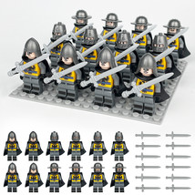 Custom Medieval Europe Knigths Army Set E x12 Minifigure Lot - £15.01 GBP