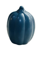 Ceramic Blue Pumpkin Tabletop 21/2 Inches With No Tags - £21.99 GBP
