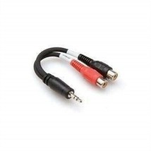 Y Cable Stereo 1/8 Male To Dual Rca Female 6&quot; - $10.91