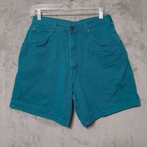 Northern Reflections Womens Denim Shorts Size 13 Teal Blue Boyfriend High Rise - £27.17 GBP