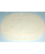 Sferra CLASSICO Oval Placemats Ecru Ivory 2 Piece 100% Italian Linen 13x... - €24,72 EUR