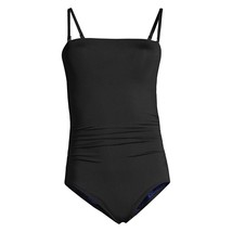 Lands End Tummy Control Strapless One Piece Swimsuit Removable Straps 12 NEW - £29.16 GBP