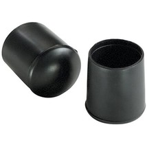 Furniture Leg Tip, Black Vinyl, 1/2-In., 4-Pk. - $16.73