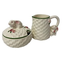 Avon Bunny Sugar And Creamer Set Gift Collection New Open Box Very Nice Cute - £8.81 GBP