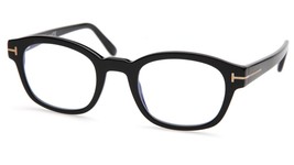 NEW TOM FORD TF5808-B 001 Black Eyeglasses Frame 49-23-145mm B40mm Italy - £155.15 GBP