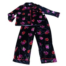 Sofia Intimates by Sofia Vergara Floral Print Pajama Set Black 2X (18W-2... - $32.41