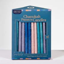 Deluxe Chanukah Candles - Simplicity Colors - Box of 45 Standard Size Ca... - $15.83