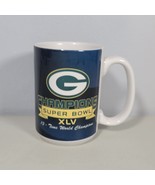 Green Bay Packers Coffee Mug Super Bowl Champions XLV Cup Logo Chair 4.5" Tall - £10.93 GBP