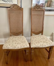 2 Vintage STANLEY FURNITURE Italian Provincial Cane Back Dining Side Chair - £99.23 GBP