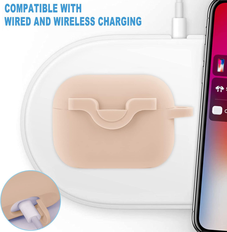 Secure Lock Case for Airpods Pro 2 with Cute Bling Keychain - Silicone Protectiv Item image 3