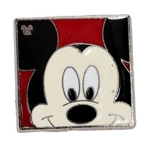 DLR 2012 Hidden Mickey Series Character Faces Mickey Mouse Red Square - $8.90