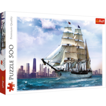 Trefl 500 Piece Jigsaw Puzzles, Sailing towards Chicago, Lake Michigan, City - £16.83 GBP