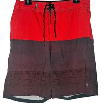 Spyder Swim Trunks Color Block Mens L Red UPF 50+ Quick Dry Board Shorts - $21.78