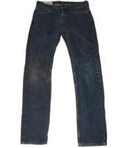 Hollister Men&#39;s Skinny Dark Blue Jeans 29 x 32 Button Fly - £11.68 GBP