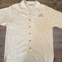 Tommy Bahama Mens Large 100% Silk Golf 101st US Open Hawaiian Shirt Yell... - $24.54