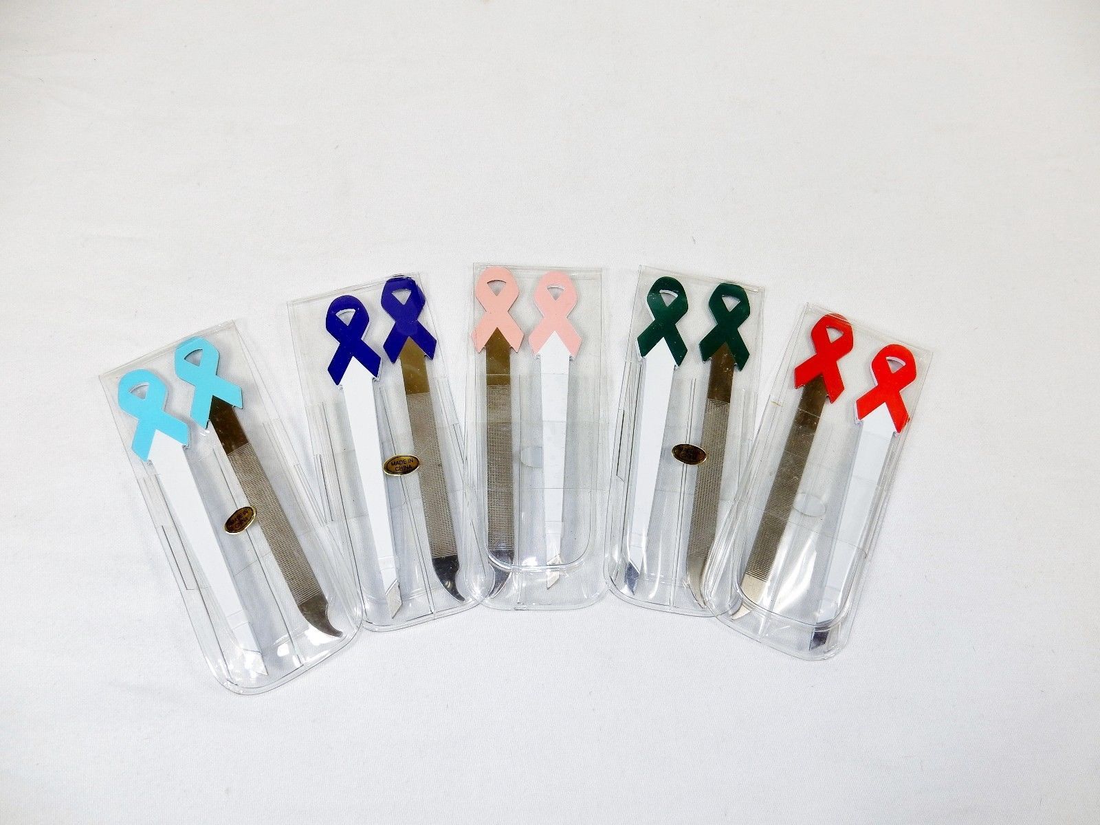 Cuticle Tools w/Support Ribbon Handles ~ Tweezers & File, Plastic Storage Pouch - $8.95