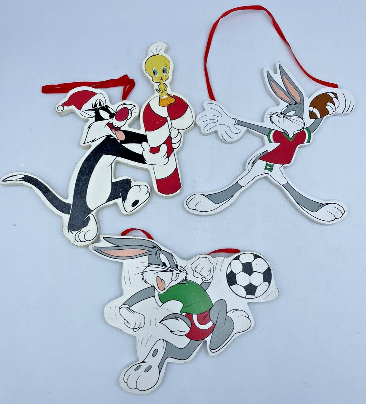 Looney Tunes Ornament Bugs Bunny Daffy Duck Christmas Lot Kurt Adler ‘96 Vintage - $7.46