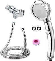 Handheld Shower Head With 59Inch Stainless Steel Hose And Adjustable Holder, 360 - £31.96 GBP