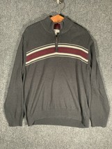 Sun River Sweatshirt Extra Large Gray Mens XL 1/4 Zip Elastic Waist Active Soft - £11.43 GBP
