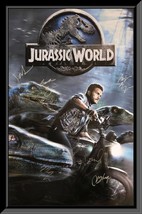 Jurassic World cast signed movie poster - £589.97 GBP