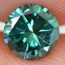 Green Diamond Loose Round Shape Fancy Color VS2 Enhanced Polished 0.44 Carat - £224.27 GBP