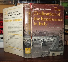 Burckhardt, Jacob The Civilization Of The Renaissance In Italy Modern Library E - £37.63 GBP