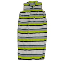 RACHEL- Rachel Roy Midi Shirt Dress Stripped Jersey In Multi-Green Womens Size M - £21.57 GBP