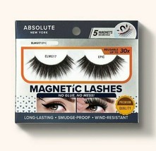 Absolute Ny Reusable Long Lasting Magnetic Lashes #ELMG17 Epic - £4.39 GBP