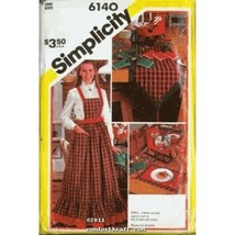 Simplicity 6140 Craft Pattern Christmas Napkins, Table Runner, Place Mat... - $12.61