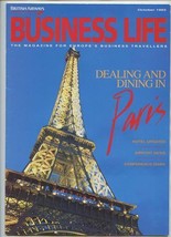 British Airways Business Life Magazine October 1993 Dealing &amp; Dining in Paris  - £13.96 GBP